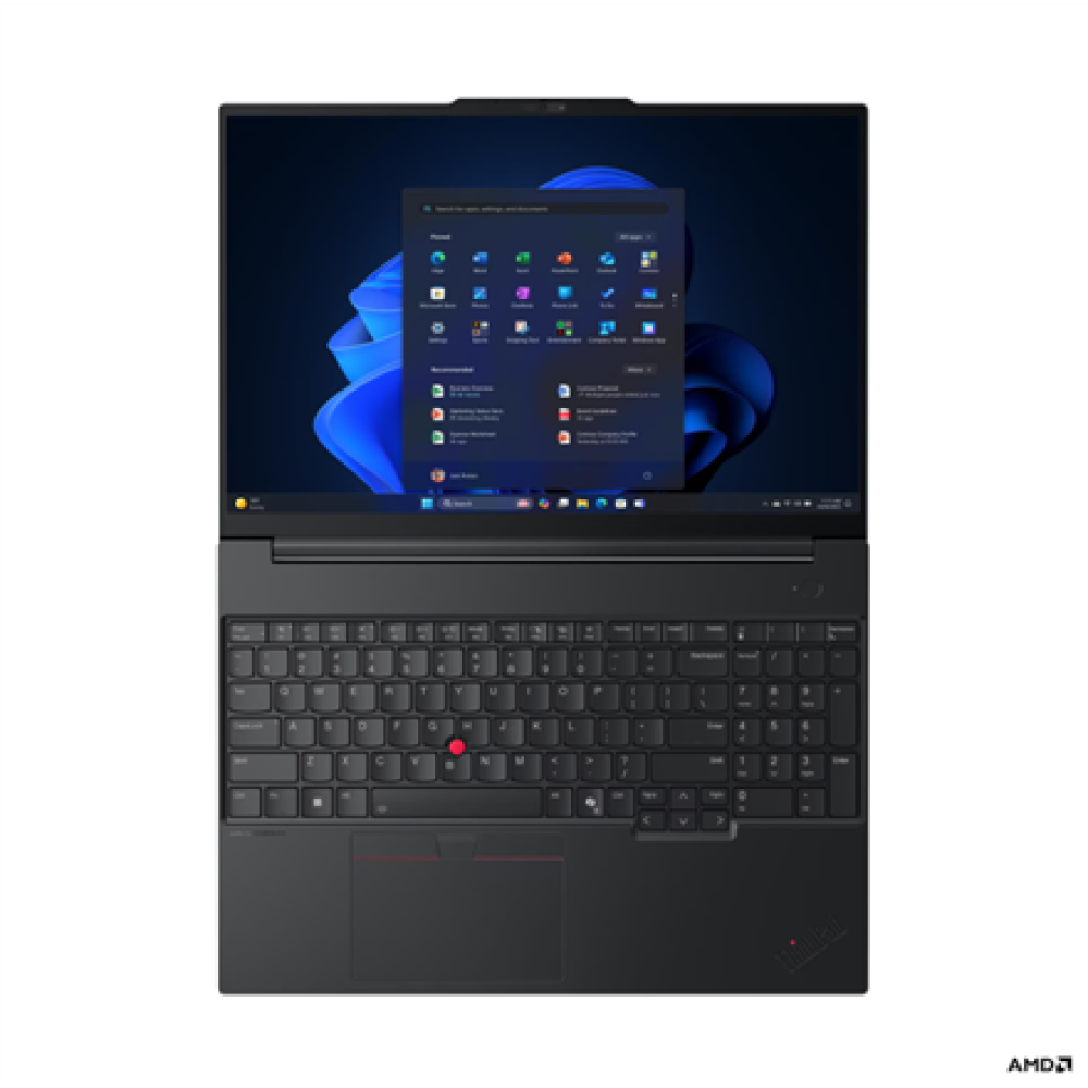 Lenovo ThinkPad E16 G4 AMD , Black , 16 , IPS , WUXGA , 1920 x 1200 pixels , Anti-glare , AMD Ryzen AI 7 , 345 , 16 GB , SODIMM DDR5 , Solid-state drive capacity 512 GB , AMD Radeon 820M Graphics , Windows 11 Pro , 802.11be , Bluetooth version 5.4 , Keybo