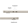 Apple MacBook , Air , Starlight , 15 , IPS , 2880 x 1864 pixels , Apple M4 , 24 GB , Solid-state drive capacity 512 GB , Apple M4 chip 10-core CPU/10-core GPU , macOS , 802.11ax , Bluetooth version 5.0 , Keyboard language English , Keyboard backlit , Warr