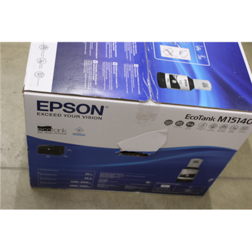 SALE OUT. Epson EcoTank M15140 , Epson Multifunctional Printer , EcoTank M15140 , Inkjet , Mono , Inkjet Multifunctional Printer , A3+ , Wi-Fi , Black , DAMAGED PACKAGING