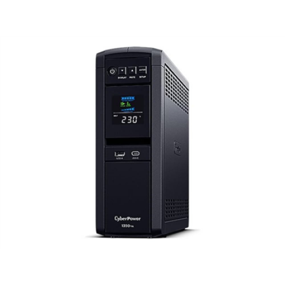CyberPower , PFC Sinewave UPS Series , CP1350PFCLCD , 1350 VA , 880 W , 144 V , 88 V , NEMA 5-15P, 5 ft. cord