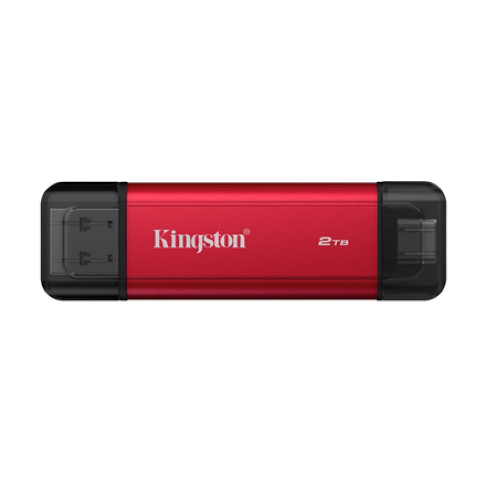 Kingston Dual Portable Solid-State Drive, USB Type-A and Type-C , 2000 GB , Solid-state drive interface USB 3.2 Gen 2 , Read speed 1050 MB/s , Write speed 950 MB/s