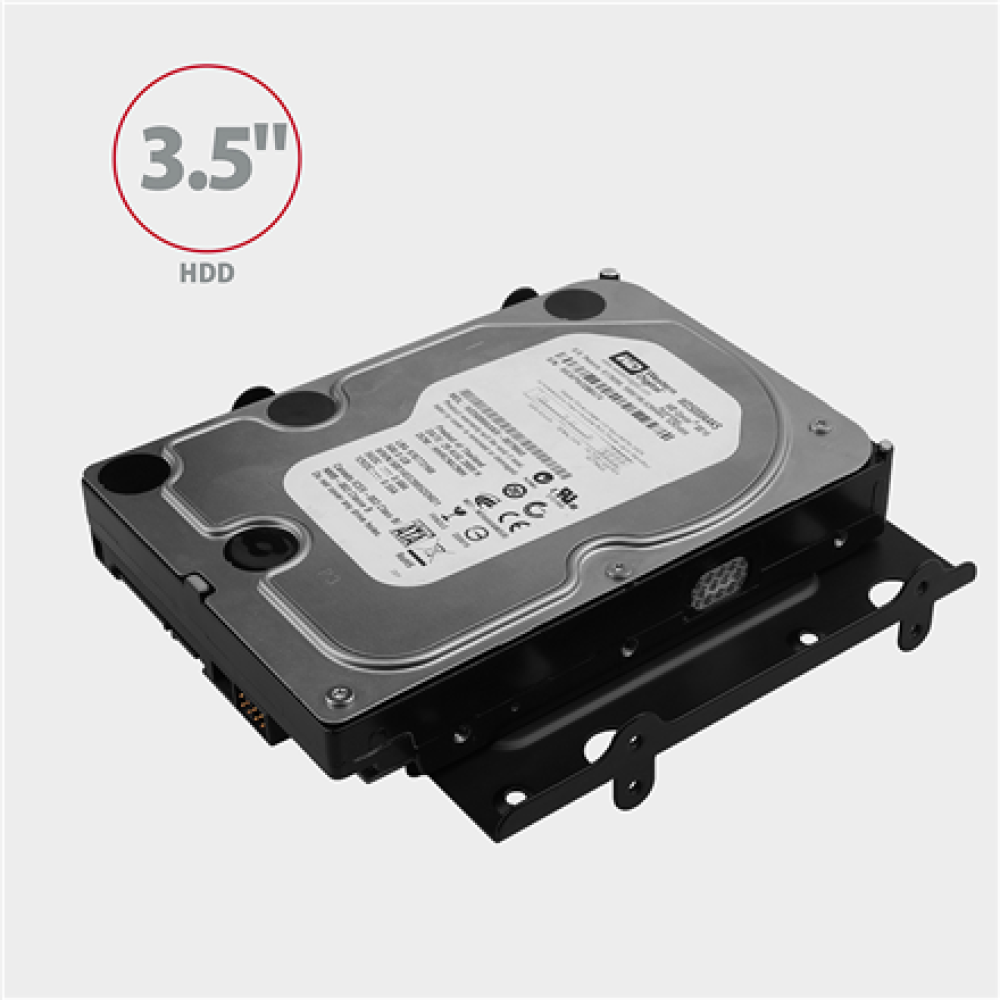 AXAGON Metal frame for mounting four 2.5 disks or two 2.5 disks and one 3.5 disk in a 5.25 position , RHD-435