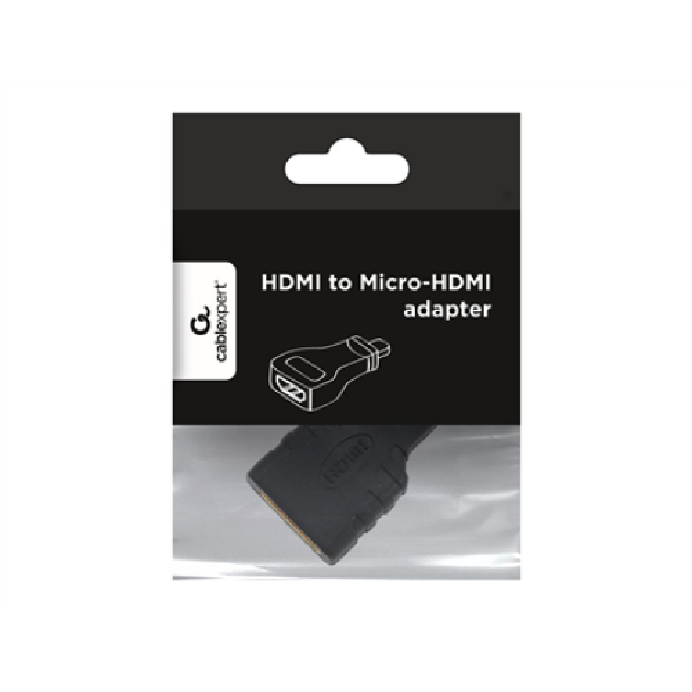 Gembird , HDMI to Micro-HDMI adapter , Black , HDMI , micro HDMI