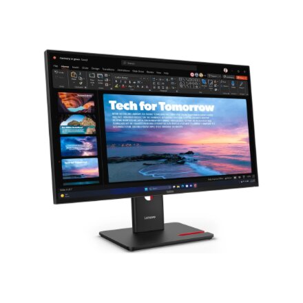 Lenovo , ThinkVision , T27QD-40 , 27 , IPS , 16:9 , 120 Hz , 4 ms , 2560 x 1440 pixels , 350 cd/m² , HDMI ports quantity 1 , Eclipse black , Warranty 36 month(s)