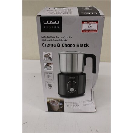 SALE OUT. Caso Crema & Choco Milk frother, LED Display, 360° base station, Black , Caso , Crema & Choco Milk frother , 01665 , 0,35 L , 500 W , Black , DAMAGED PACKAGING