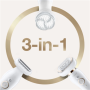 Braun Epilator SES9030 Silk-epil 9 Flex Number of power levels 2, Wet & Dry, White/Gold