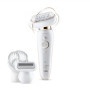 Braun Epilator SES9030 Silk-epil 9 Flex Number of power levels 2, Wet & Dry, White/Gold