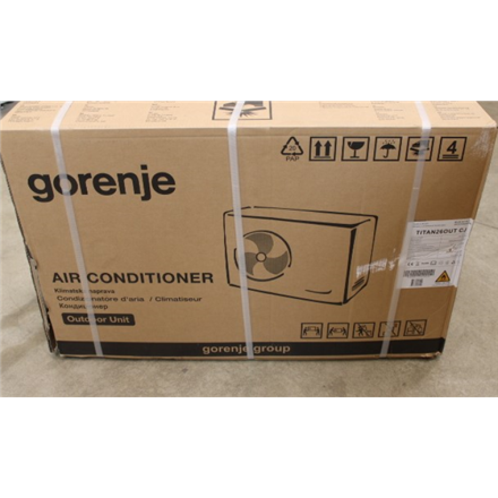 Gorenje , Air Conditioner, Outdoor unit , 20011466 TITAN26 CJ , DAMAGED PACKAGING, DENTS ON CONDICIONER SIDE AND GRILLS