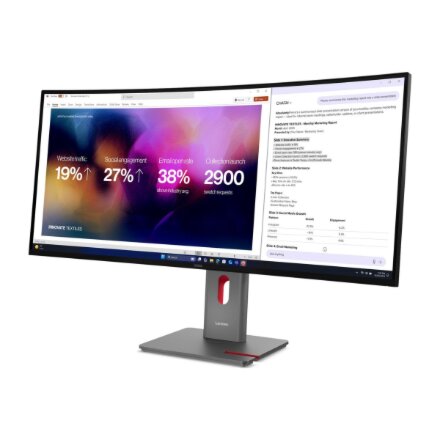 Lenovo , ThinkVision P40WD-40 , 39.7 , IPS , 21:9 , 120 Hz , 4/6 ms , 5120 x 2160 pixels , 400 cd/m² , Eclipse Black