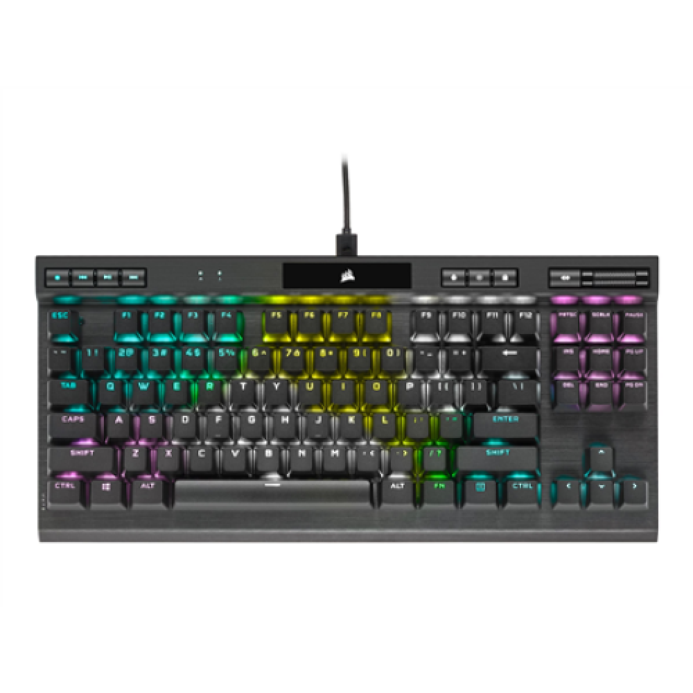 Corsair , Speed Switch , K70 RGB TKL , Gaming keyboard , Champion Series Mechanical Gaming Keyboard , RGB LED light , US , Wired , Black