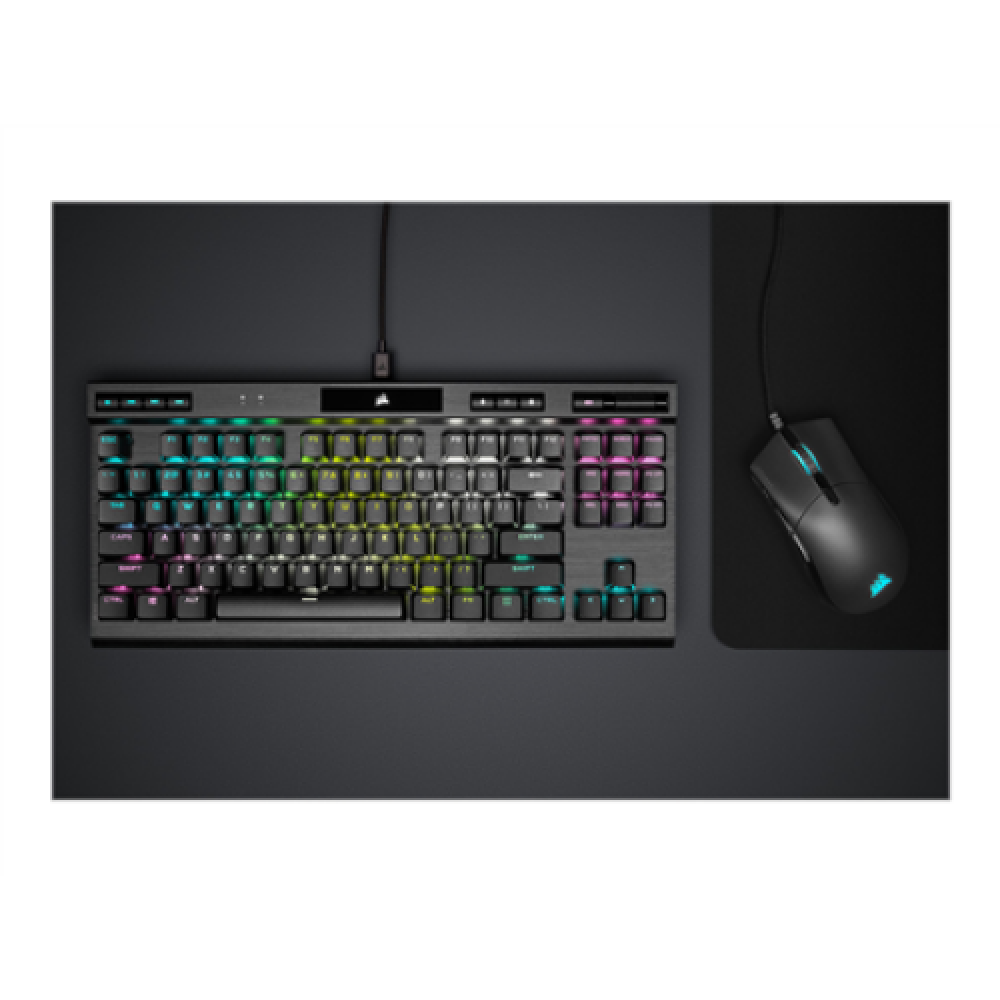 Corsair , Speed Switch , K70 RGB TKL , Gaming keyboard , Champion Series Mechanical Gaming Keyboard , RGB LED light , US , Wired , Black