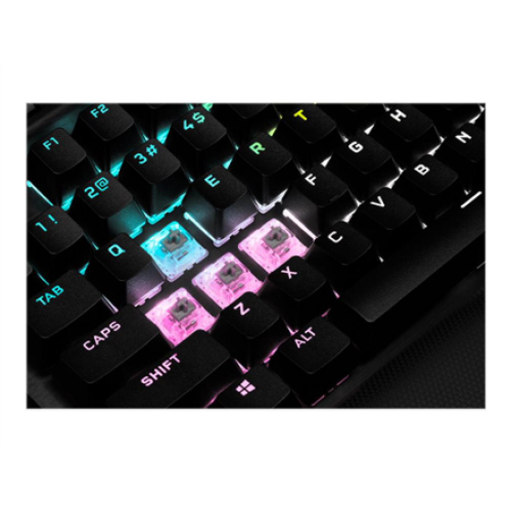 Corsair , Speed Switch , K70 RGB TKL , Gaming keyboard , Champion Series Mechanical Gaming Keyboard , RGB LED light , US , Wired , Black