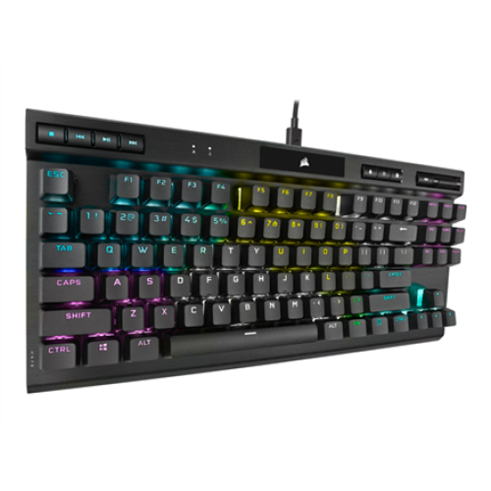Corsair , Speed Switch , K70 RGB TKL , Gaming keyboard , Champion Series Mechanical Gaming Keyboard , RGB LED light , US , Wired , Black