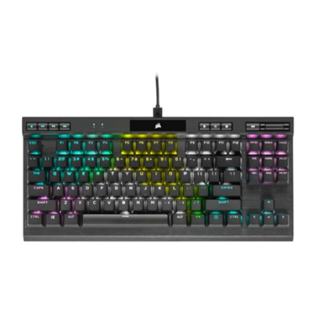 Corsair , Speed Switch , K70 RGB TKL , Gaming keyboard , Champion Series Mechanical Gaming Keyboard , RGB LED light , US , Wired , Black