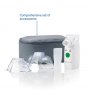 Medisana , Ultrasonic Inhalator, Mini , IN 525 , High efficiency through innovative micro-membrane nebulisation (mesh technology) with ultrafine droplets. Automatically switches off when the tank is empty. Particularly effective through high respirable pr
