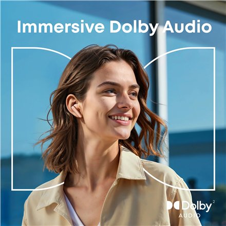 Anker Soundcore Earbuds with Dolby Audio , Liberty 5 , Bluetooth , In-Ear , Microphone , Pink , Noise canceling