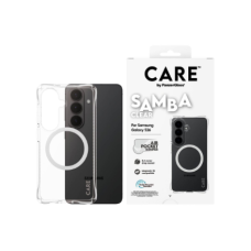 CARE by PanzerGlass Samba Case Transparent w. White Qi Samsung New Galaxy S26 , PanzerGlass
