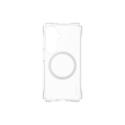 CARE by PanzerGlass Samba Case Transparent w. White Qi Samsung New Galaxy S26 , PanzerGlass