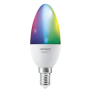 Ledvance SMART+ WiFi Classic Candle RGBW Multicolour 40 5W 2700-6500K E14, 3pcs pack Ledvance , SMART+ WiFi Candle RGBW Multicolour 40 5W 2700-6500K E14, 3pcs pack , E14 , 5 W , RGBW , Wi-Fi