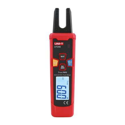 UNI-T UT256 Fork-Type Clamp Meter, 60 A AC/DC, NCV, True RMS