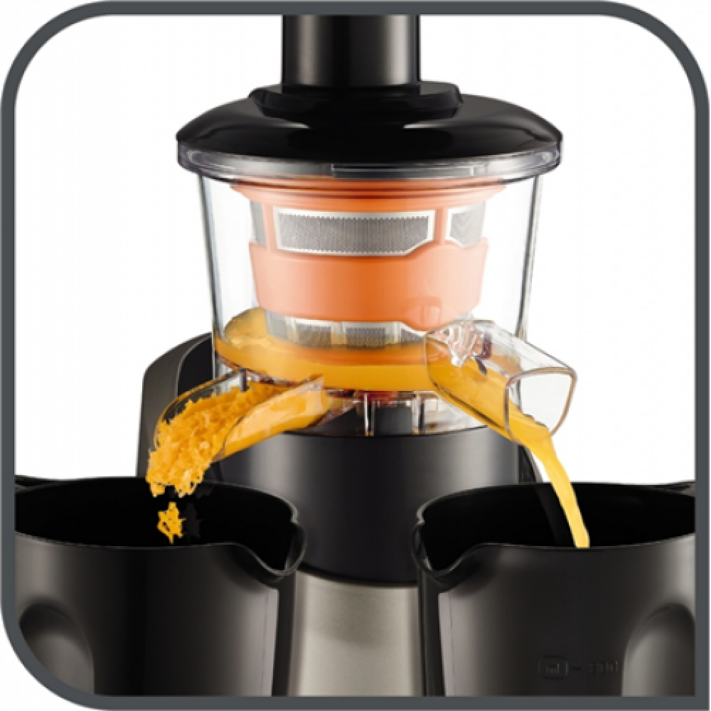 TEFAL , Slow Juicer , ZC255B38 , Type Electric , Silver/ black , 200 W , Extra large fruit input , Number of speeds 2 , 82 RPM