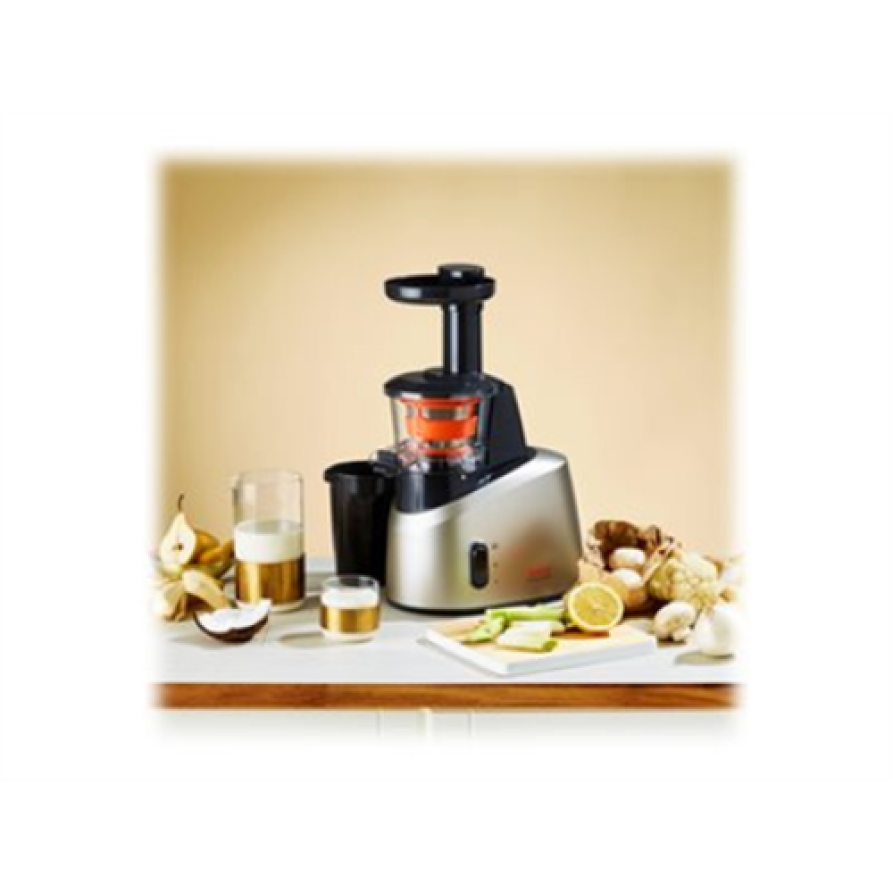 TEFAL , Slow Juicer , ZC255B38 , Type Electric , Silver/ black , 200 W , Extra large fruit input , Number of speeds 2 , 82 RPM