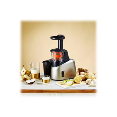 TEFAL , Slow Juicer , ZC255B38 , Type Electric , Silver/ black , 200 W , Extra large fruit input , Number of speeds 2 , 82 RPM