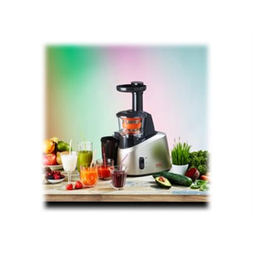 TEFAL , Slow Juicer , ZC255B38 , Type Electric , Silver/ black , 200 W , Extra large fruit input , Number of speeds 2 , 82 RPM