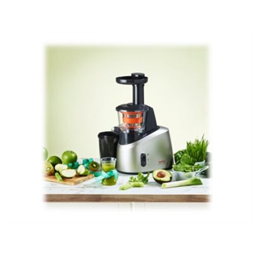 TEFAL , Slow Juicer , ZC255B38 , Type Electric , Silver/ black , 200 W , Extra large fruit input , Number of speeds 2 , 82 RPM
