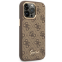 GUESS Hardcase 4G Vintage Gold Logo GUHCP14XHG4SHW Back Cover Apple iPhone 14 Pro Max Brown
