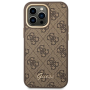 GUESS Hardcase 4G Vintage Gold Logo GUHCP14XHG4SHW Back Cover Apple iPhone 14 Pro Max Brown