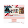 Apple iMac 24” 4.5K Retina, Apple M3 8C CPU, 8C GPU/8GB/256GB SSD/Pink/INT , Apple