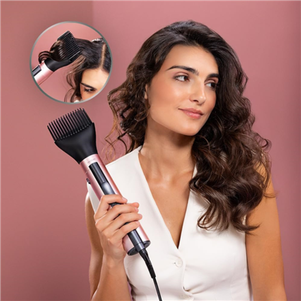 Cecotec Air Brush , CeramicCare 10in1 AirBrush , Ion conditioning , Number of heating levels 3 , 1200 W , Black/Pink
