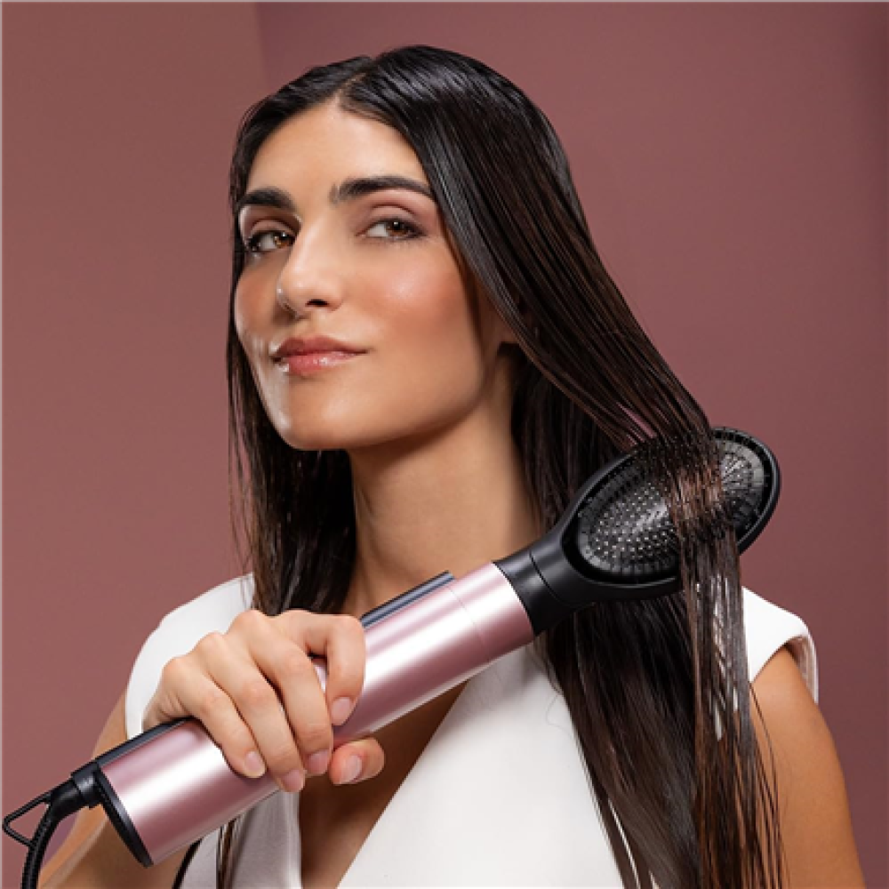 Cecotec Air Brush , CeramicCare 10in1 AirBrush , Ion conditioning , Number of heating levels 3 , 1200 W , Black/Pink