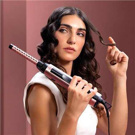 Cecotec Air Brush , CeramicCare 10in1 AirBrush , Ion conditioning , Number of heating levels 3 , 1200 W , Black/Pink
