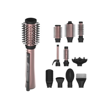 Cecotec Air Brush , CeramicCare 10in1 AirBrush , Ion conditioning , Number of heating levels 3 , 1200 W , Black/Pink