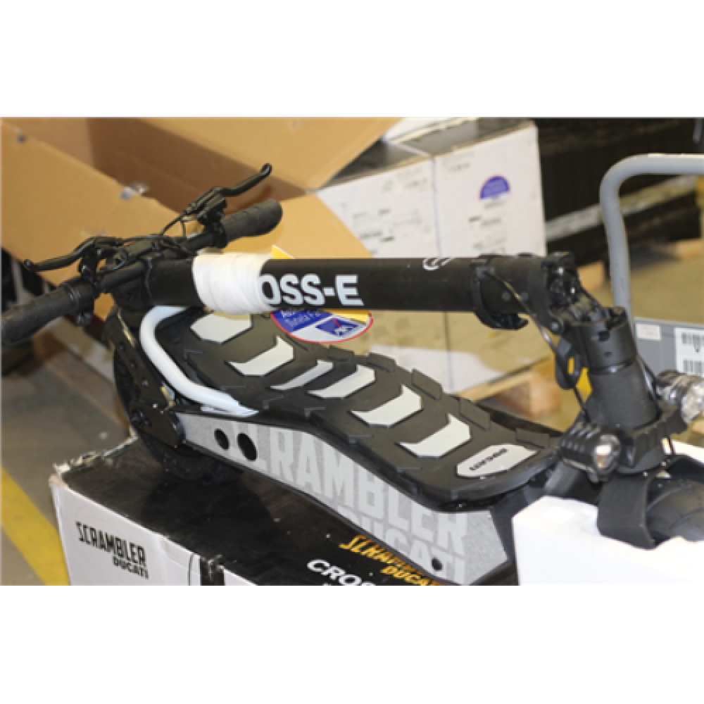 SALE OUT. Ducati Electric Scooter Scrambler Cross E, Black , Ducati branded , Electric Scooter Scrambler CROSS-E , 500 W , 25 km/h , Tubeless tires 110/50-6.5” , Black , 15 month(s)