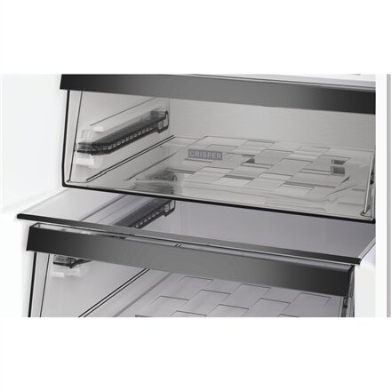 Whirlpool Refrigerator , WHK 26362 XBR4E , Energy efficiency class E , Free standing , Combi , Height 186.5 cm , No Frost system , Fridge net capacity 201 L , Freezer net capacity 106 L , Display , 37 dB , Black