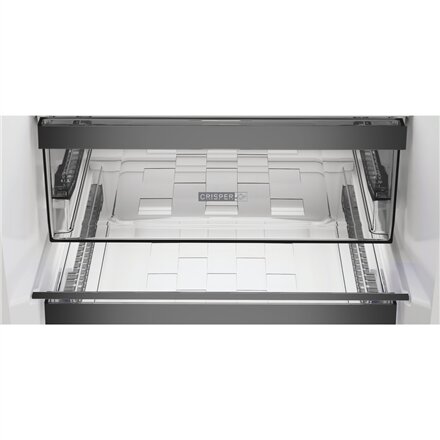 Whirlpool Refrigerator , WHK 26362 XBR4E , Energy efficiency class E , Free standing , Combi , Height 186.5 cm , No Frost system , Fridge net capacity 201 L , Freezer net capacity 106 L , Display , 37 dB , Black