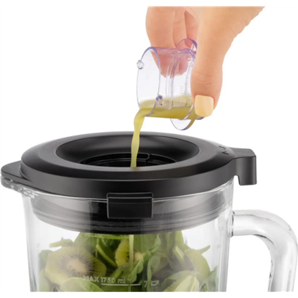 Gorenje Blender , B1300E , Tabletop , 1300 W , Jar capacity 1.75 L , Jar material Plastic , Black/Stainless steel