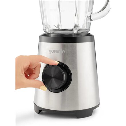 Gorenje Blender , B1300E , Tabletop , 1300 W , Jar capacity 1.75 L , Jar material Plastic , Black/Stainless steel