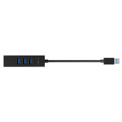 Raidsonic , 4 Port Hub with USB 3.0 Type-A, Type-C, Gigabit LAN , Icy Box IB-HUB1419-LAN
