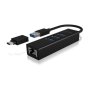 Raidsonic , 4 Port Hub with USB 3.0 Type-A, Type-C, Gigabit LAN , Icy Box IB-HUB1419-LAN