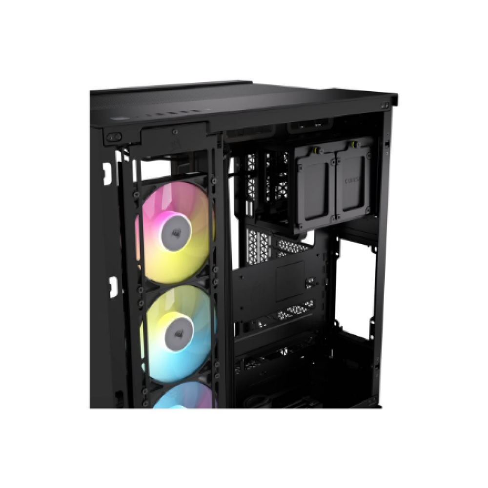 Corsair Dual Chamber PC Case , iCUE LINK 6500X RGB , Black , Mid Tower , Power supply included No , ATX