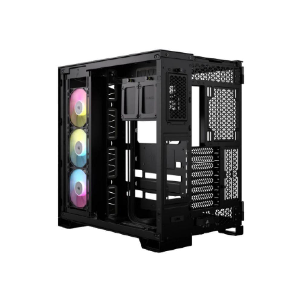 Corsair Dual Chamber PC Case , iCUE LINK 6500X RGB , Black , Mid Tower , Power supply included No , ATX