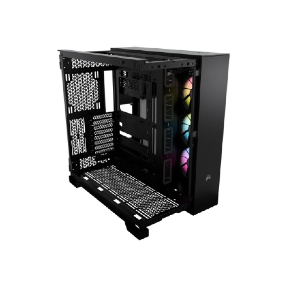 Corsair Dual Chamber PC Case , iCUE LINK 6500X RGB , Black , Mid Tower , Power supply included No , ATX