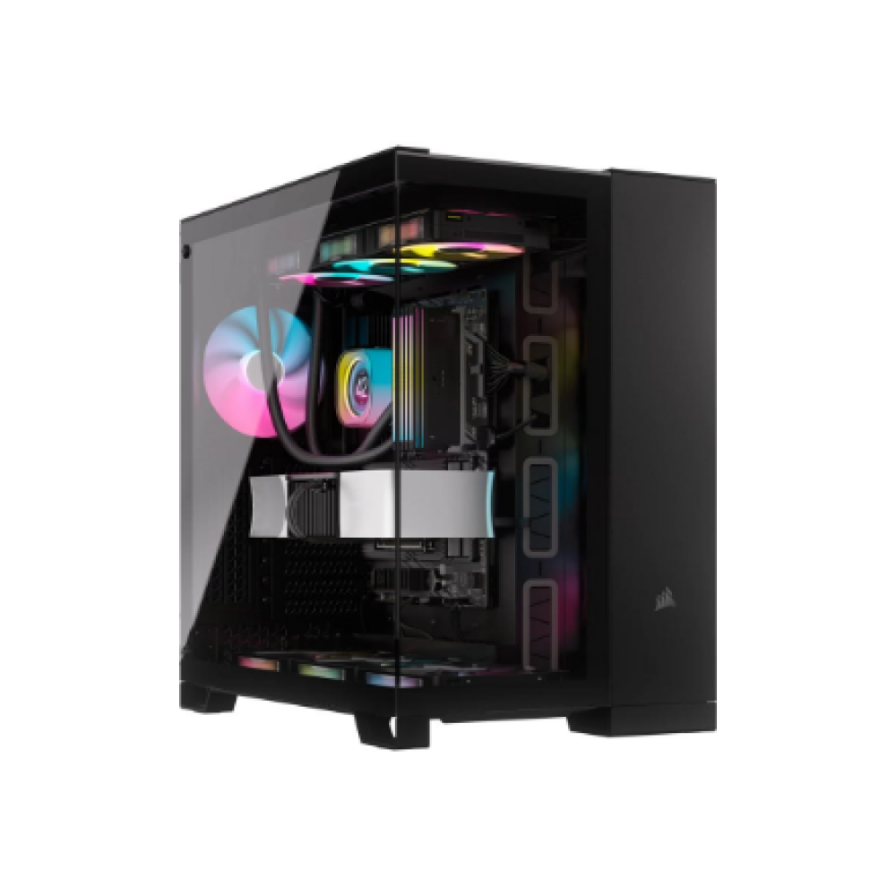 Corsair Dual Chamber PC Case , iCUE LINK 6500X RGB , Black , Mid Tower , Power supply included No , ATX