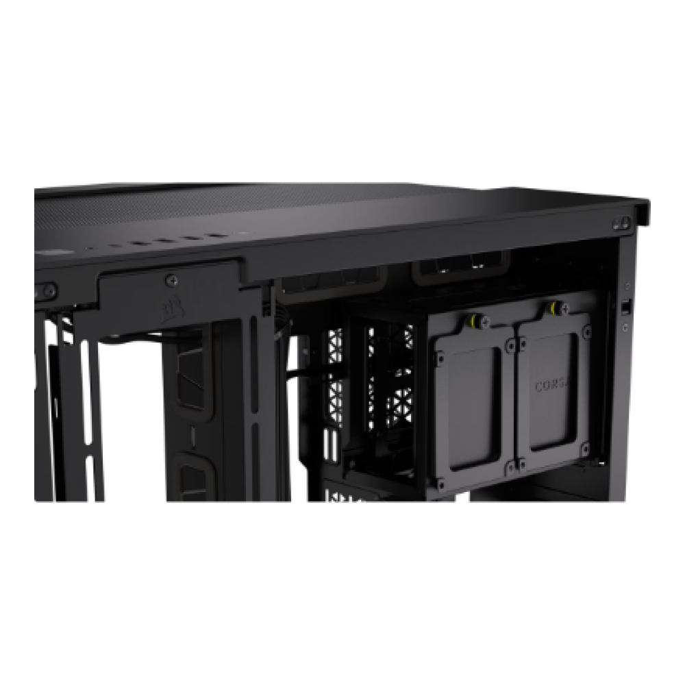 Corsair Dual Chamber PC Case , iCUE LINK 6500X RGB , Black , Mid Tower , Power supply included No , ATX
