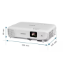 Epson EB-W53 , WXGA (1280x800) , 4000 ANSI lumens , White
