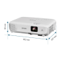 Epson EB-W53 , WXGA (1280x800) , 4000 ANSI lumens , White